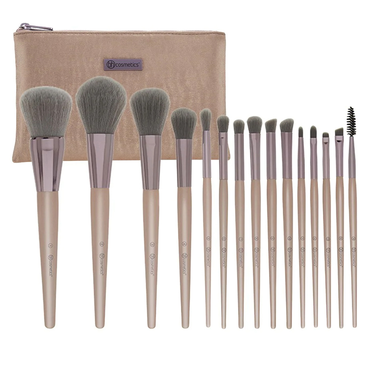 Bộ Cọ Trang Điểm Chuyên Nghiệp 15 Cây BH COSMETICS Lavish Elegance BHBO01.1